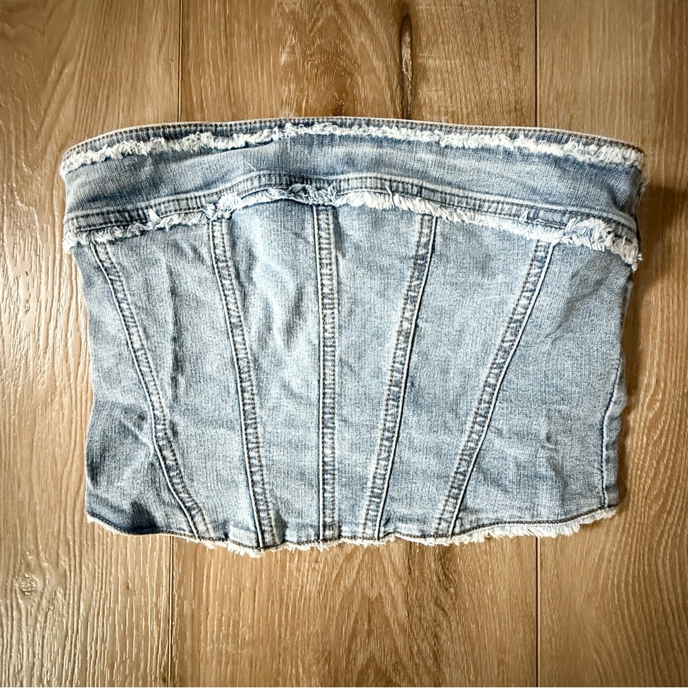 Urban Outfitters Ecote Kate Denim Tube Top